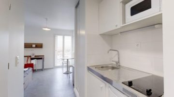 kitchenette résidence étudiante Oméga à Aubervilliers - ARPEJ